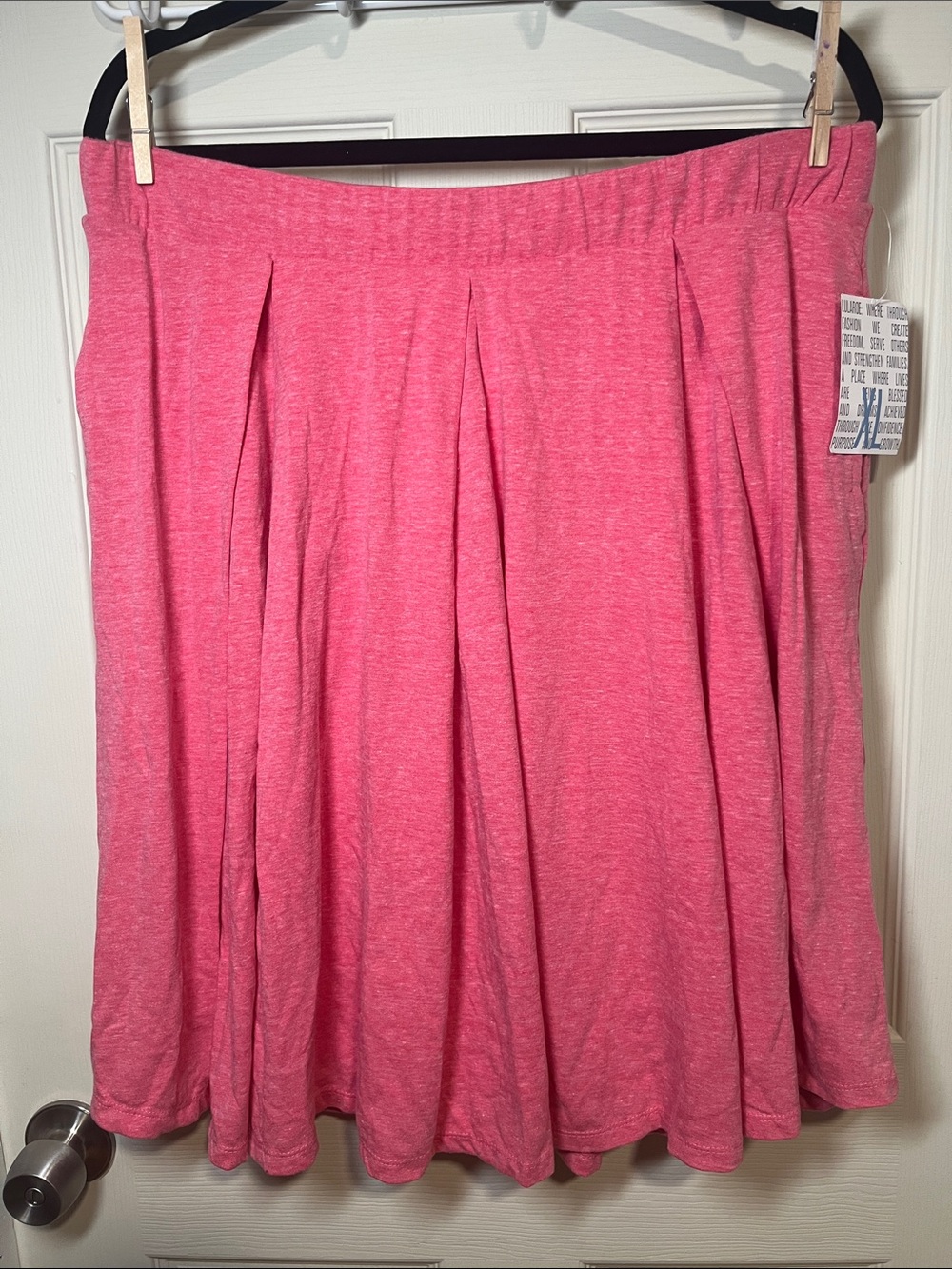 LuLaRoe Pink A-Line Pleated Skirt
